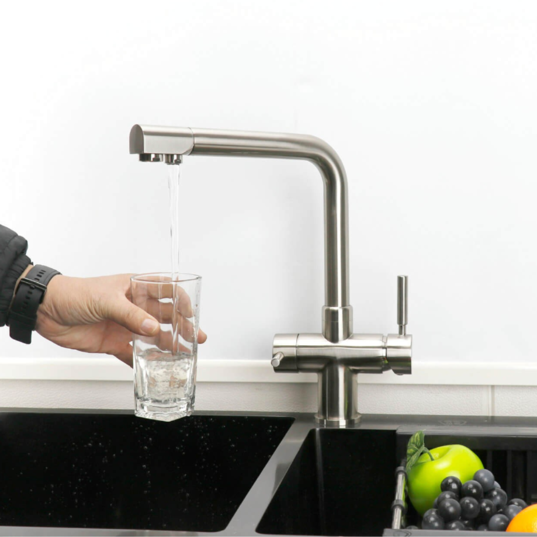 3 Way Mixer Tap – Brushed Nickel
