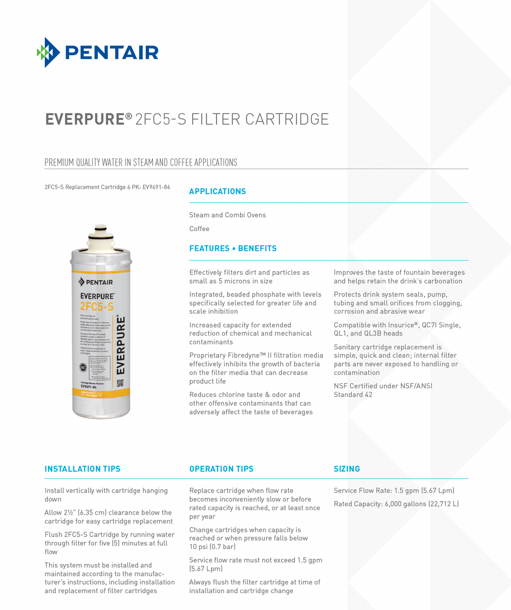 Everpure® 2FC5-S Coffee Filtration Kit