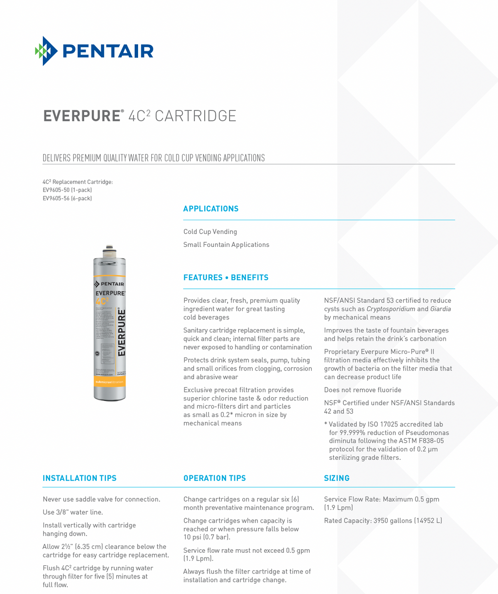 Everpure® 4C² Replacement Water Filter
