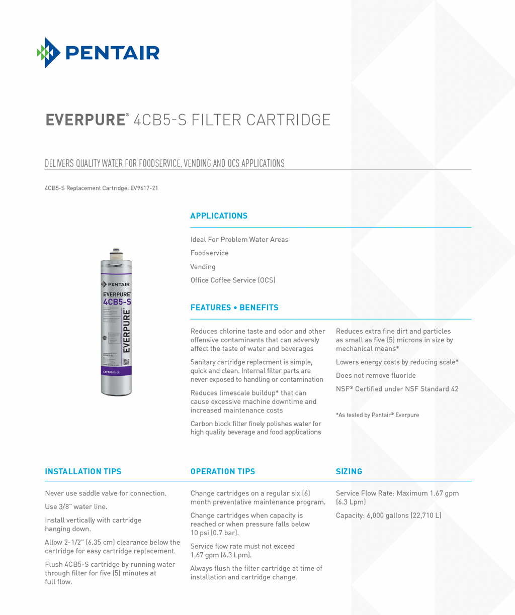 Everpure® 4CB5-S Replacement Water Filter