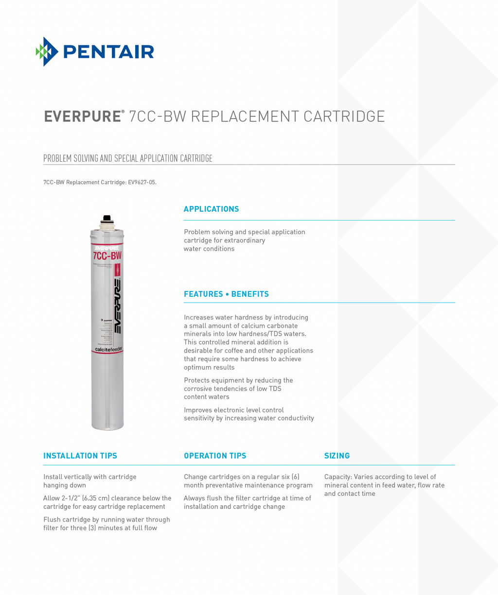 Everpure® 7CC (Calcium Remineralization) Replacement Water Filter