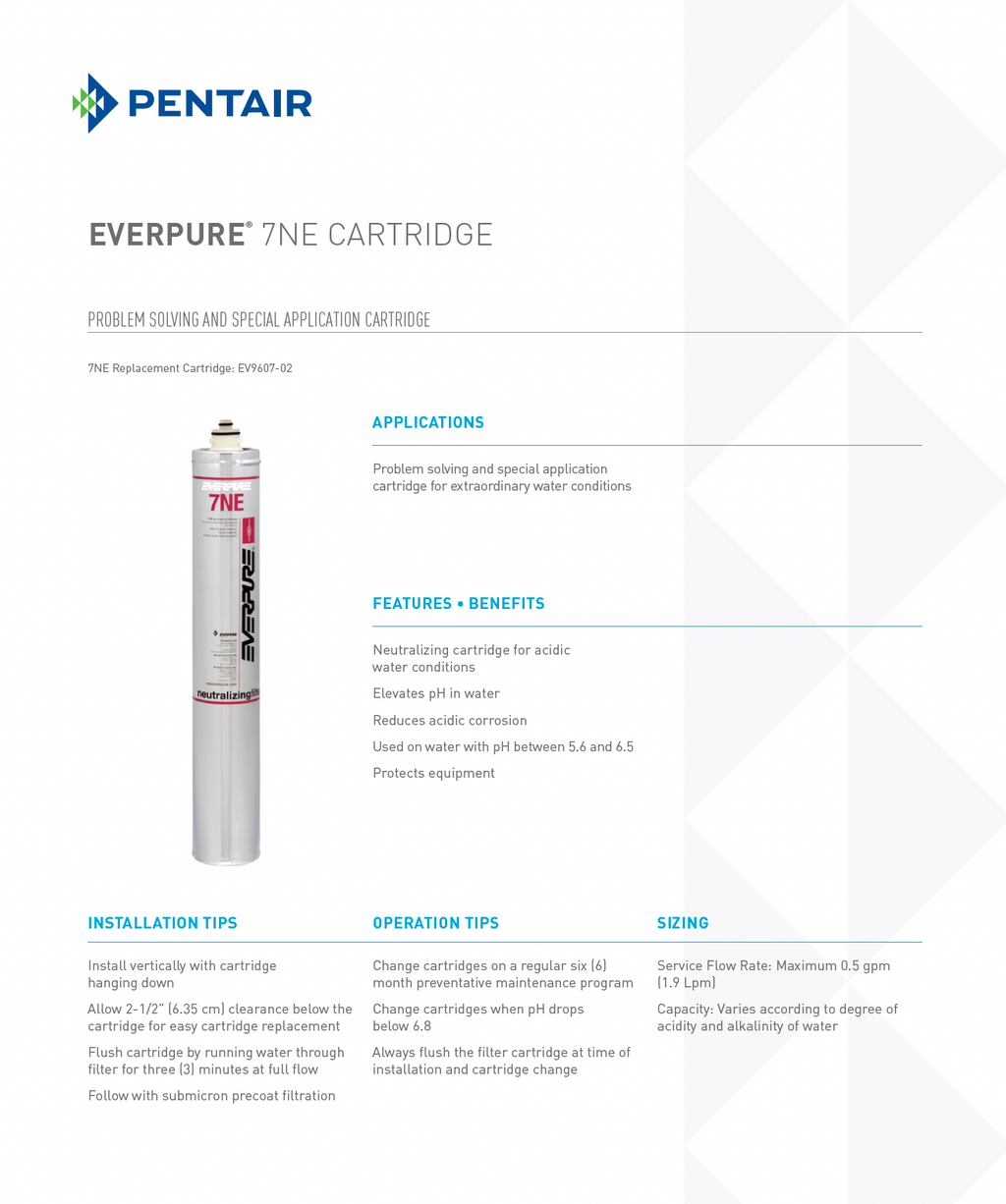 Everpure® 7NE (pH Neutralizing) Replacement Water Filter
