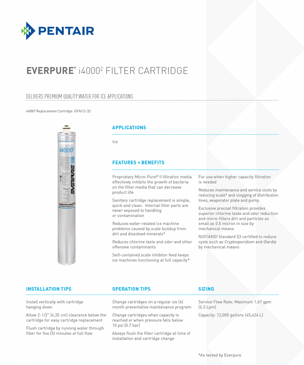 Everpure® i4000 Replacement Water Filter