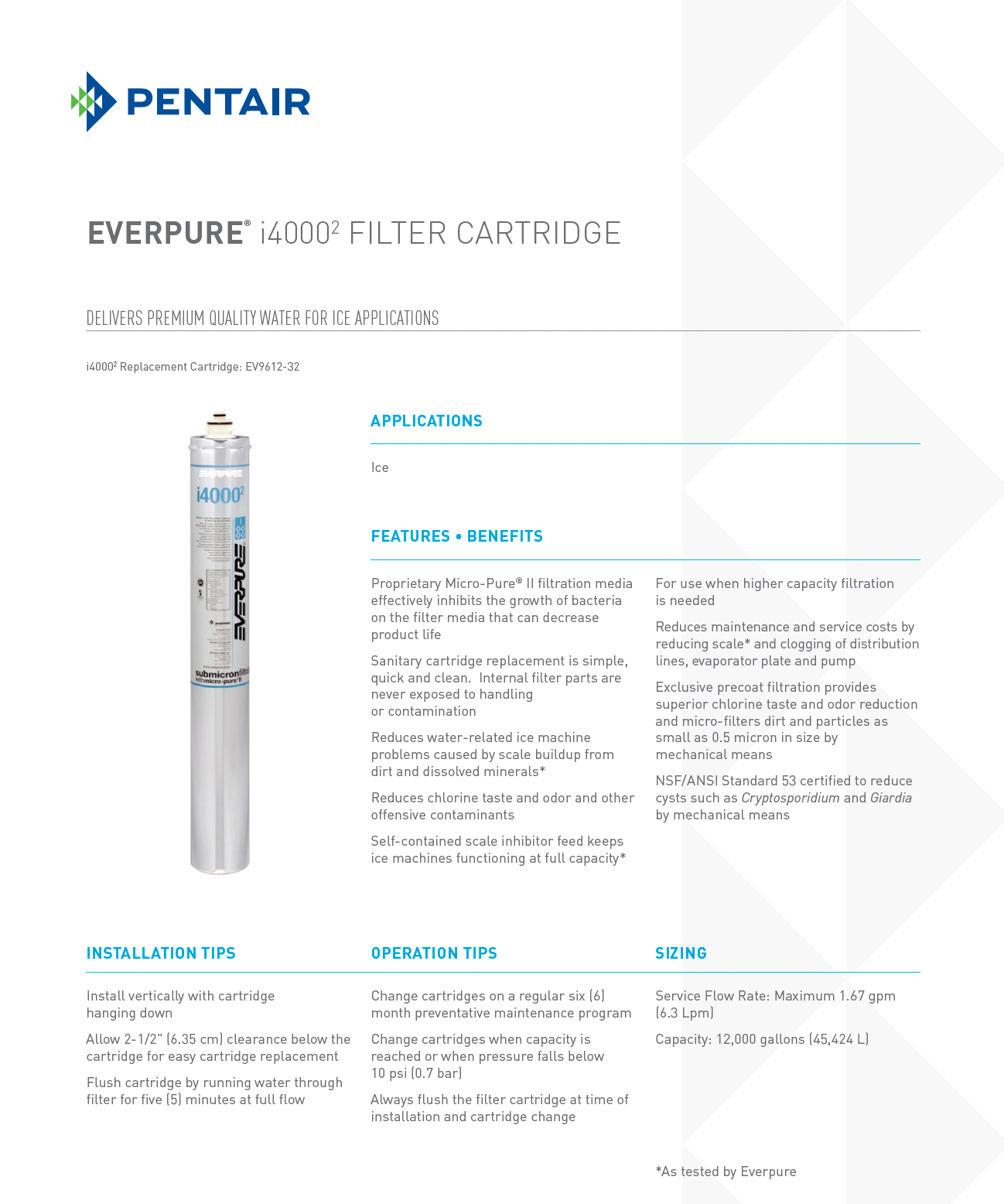 Everpure® i4000 Replacement Water Filter